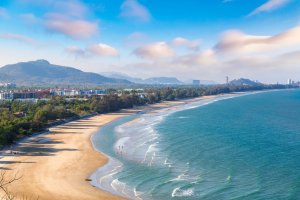Tailandia: la playa de Hua Hin en el golfo de Tailandia