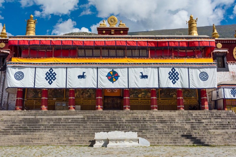 Tíbet: monasterio de Drepung en Lhasa, uno de los grandes monasterios Gelug