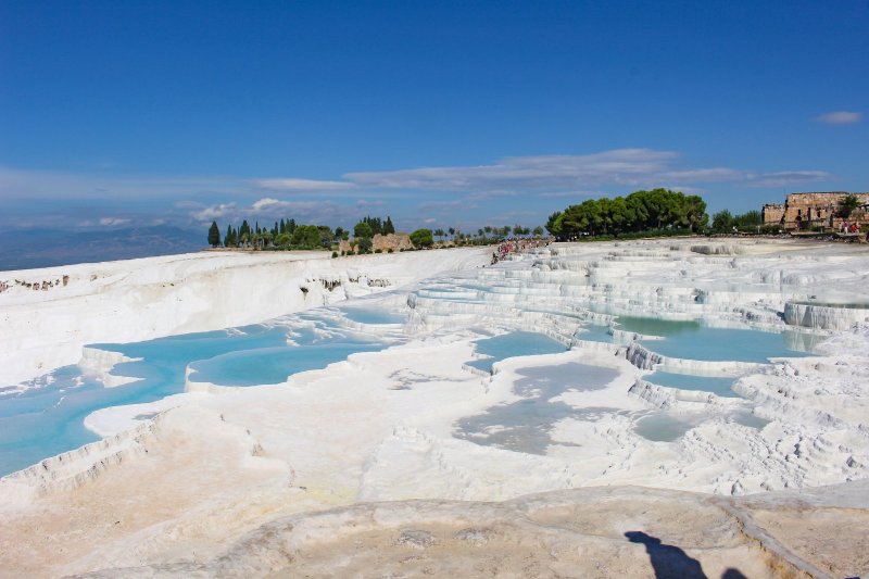 Turquía: piscinas termales de travertino en Pamukkale