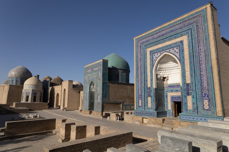 Uzbekistán: mausoleos de Shah-i-Zinda en Samarcanda
