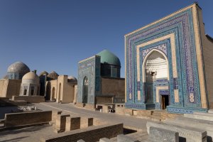 Uzbekistán: mausoleos de Shah-i-Zinda en Samarcanda
