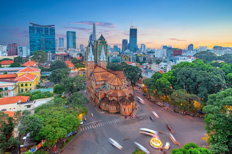 Vietnam: la Catedral Basílica de Notre-Dame de Saigón en Ciudad Ho Chi Minh