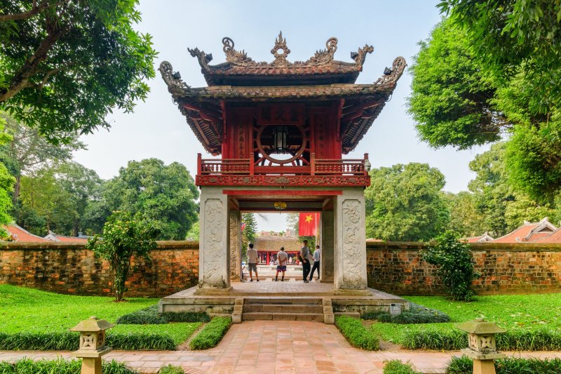 Vietnam: el pabellón Khue Van en el Templo de la Literatura de Hanói
